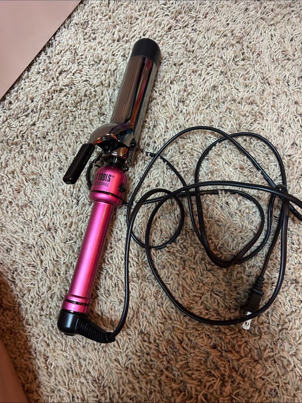 Hot Pink Curling Iron Hair Wand - Bed Head Tools Professional